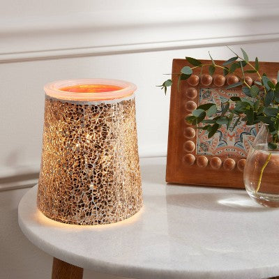 Mosaic Tile Metallic Gold Wax Warmer - Threshold