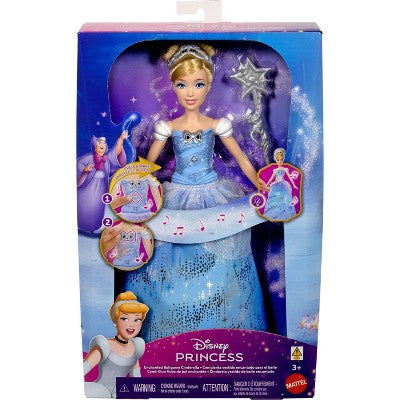 Disney Princess Enchanted Ballgown Cinderella Fashion Doll with Lights & Sounds, Inspired by Movie