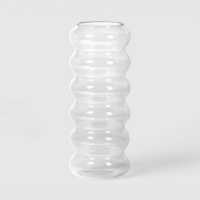 Bubble Glass Vase Clear - Room Essentials