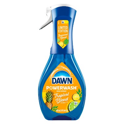 Dawn Platinum Tropical Blend Scented Powerwash Dish Soap Spray - 16 fl oz: Liquid, Multi-Surface, Removes Grease