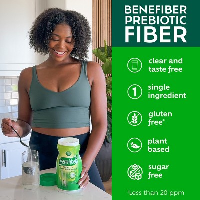 Benefiber Prebiotic GLP-1 Friendly Fiber Powder Unflavored - 76 Teaspoons - 5.1oz