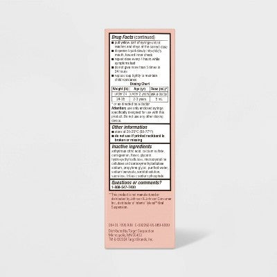 Acetaminophen Dye Free Infant Pain Reliever Liquid - Cherry - 2 fl oz - up&up