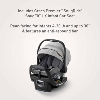 Graco Premier Merge Travel System with SnugRide SnugFit 35 LX Infant Car Seat - Midtown (LOCAL PICKUP ONLY)