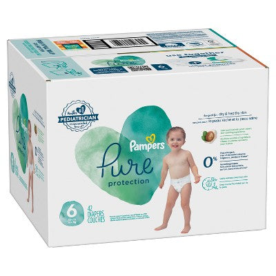Pampers Pure Protection Diapers Super Pack - Size 6 - 42ct