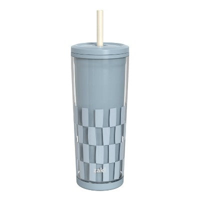 Zak Designs 25 fl oz SAN Straw Tumbler Lake Striped
