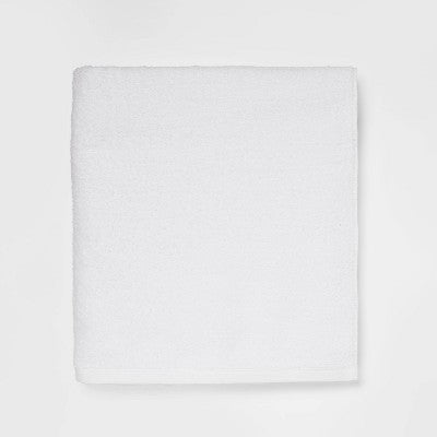4pk Antimicrobial Assorted Bath and Hand Towel Set White - Room Essentials: Midweight Cotton, Machine Washable