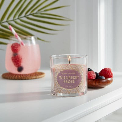 4.1oz Lidded Glass Jar 1-Wick Candle Wildberry Frose - Opalhouse