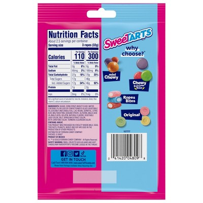 SweetTarts Christmas Ropes Candy - 3oz