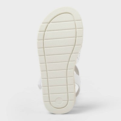 Toddler Girls Brenner Footbed Sandals - Cat & Jack White 6T