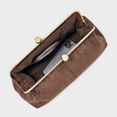 Kiss Lock Clutch Bag - A New Day Brown