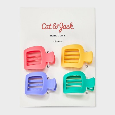 Flat Square Claw Clip - 4pc - Cat & Jack