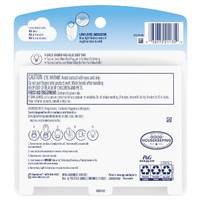 Febreze Odor-Fighting Plug Air Freshener Dual Refill Juicy Summer Peaches - 2ct: Oil, Electric, Air Freshener Refills