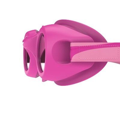 Speedo Glide with Fabric Strap Kids' Swim Googles - Disco Pink/Vermillion