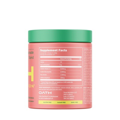 Oath Nutrition Pre-Workout Sports Nutrition Supplement Powder - Melonade Stand 25 serving: Energy, Muscle Growth, Endurance