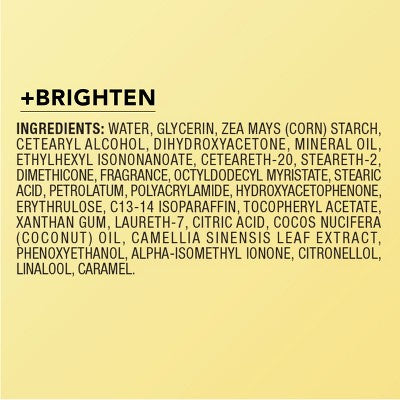 Jergens Natural Glow Brightening Daily Moisturizer + Self Tanner Tanning Lotion - Medium to Deep - 10 fl oz