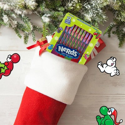 Nerds Christmas Candy Canes - 5.3oz/12ct