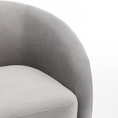 SEYNAR Modern Glam Velvet Upholstered 360 Degree Swivel Accent Armchair (LOCAL PICKUP ONLY)