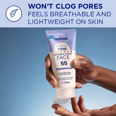 Coppertone Every Tone Face Sunscreen Lotion - SPF 55 - 2 fl oz