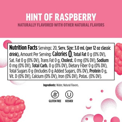 Ninja Thirsti SELTZER Raspberry Flavored Water Drops