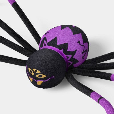 50" Large Three Eyed Spider Halloween Decorative Prop Purple- Hyde and EEK! Boutique