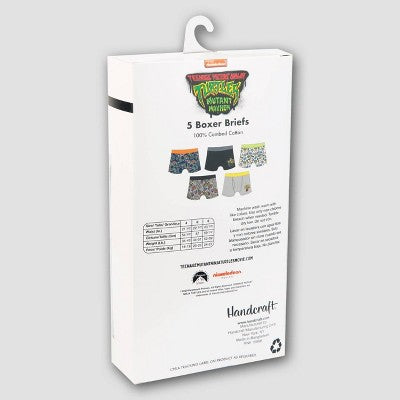Boys' Teenage Mutant Ninja Turtles 5pk Boxer Briefs - 8