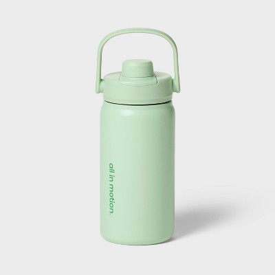 16fl oz Stainless Steel Water Bottle Green - All In Motion