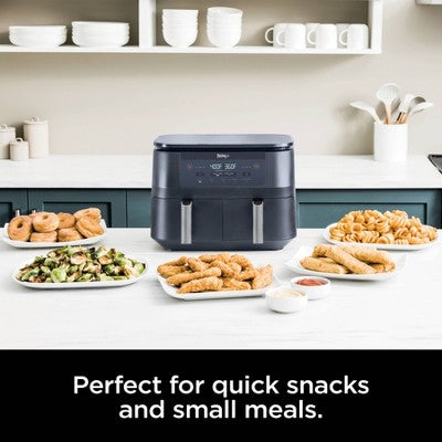 Ninja Foodi DZ090GY 6qt 2 Basket Air Fryer Gray