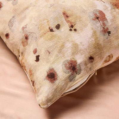 King Euro Heavyweight Linen Blend Throw Decorative Pillow Pressed Floral Print - Casaluna (LOCAL PICKUP ONLY)