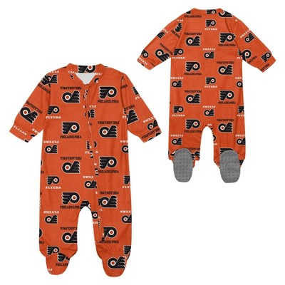 NHL Philadelphia Flyers Infant Boys' Sleeper Bodysuit - 18M