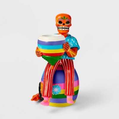Dia de Muertos Tribute Figurine Tea Light Holder