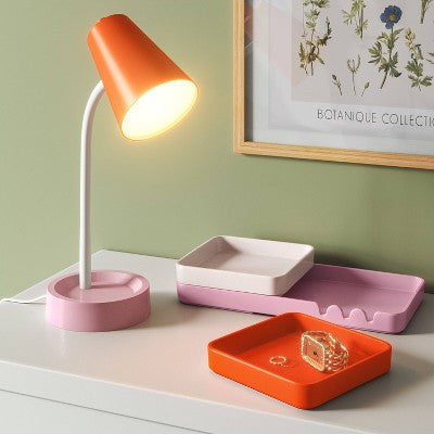 3pc Stackable Melamine Trays Pink/Orange/White - Room Essentials