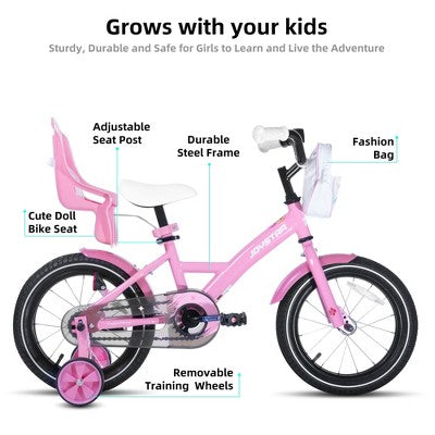 JOYSTAR Zinnia Kids Bike, 16 inch, Pink (LOCAL PICKUP ONLY)