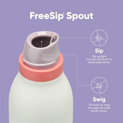 Owala 24oz FreeSip TWIST Stainless Steel Water Bottle - Bubblegum Burst