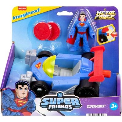 Imaginext DC Super Friends Deluxe Supermobile Action Figure Playset - 4pk