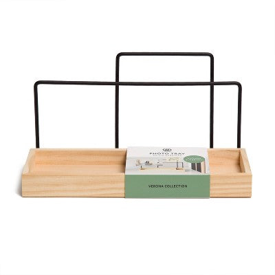 U Brands Verona Photo Tray Natural