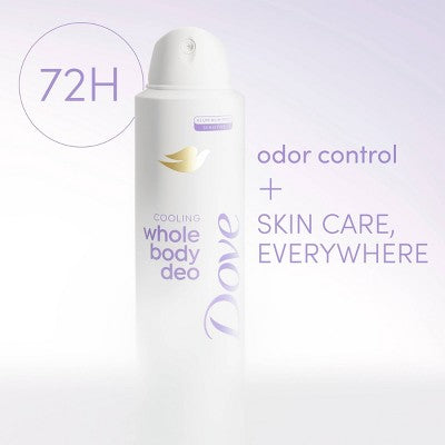 Dove Beauty Whole Body Aluminum Free Invisible Deodorant Spray - Coconut & Vanilla - 4oz