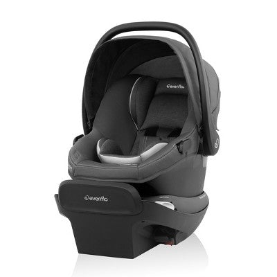 Evenflo Revolve180 LiteMax Rotating Infant Car Seat with Green & Gentle - Anchor Gray (LOCAL PICKUP ONLY)