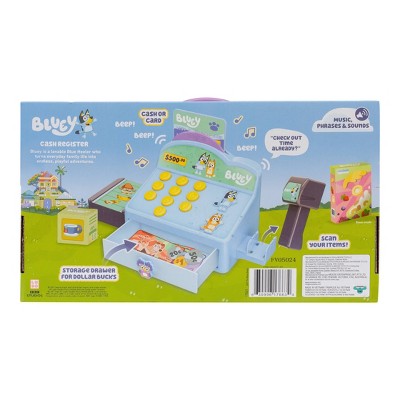 Bluey Role-Play Toy Cash Register - 17pk