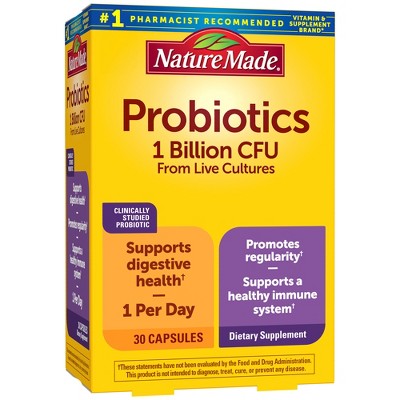 Nature Made 1B CFU Probiotic Capsules - 30ct