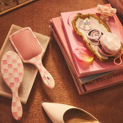 MacKenzie-Childs x Wet Brush Paddle Detangler - Rosy Check