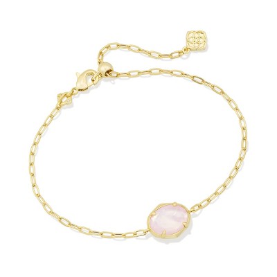 Kendra Scott Henley Delicate Chain Bracelet - Gold/Pink Opalite Illusion One Size