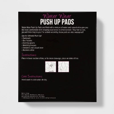 Fashion Forms Women's Water Wear Push-Up Pads - Nude B/C