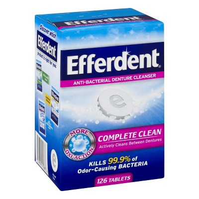 Efferdent Anti-Bacterial Denture Cleanser Tablets - 126ct