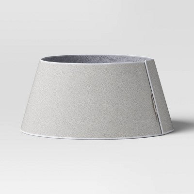 Christmas Roll Up Gray Boucle Tree Collar - Wondershop