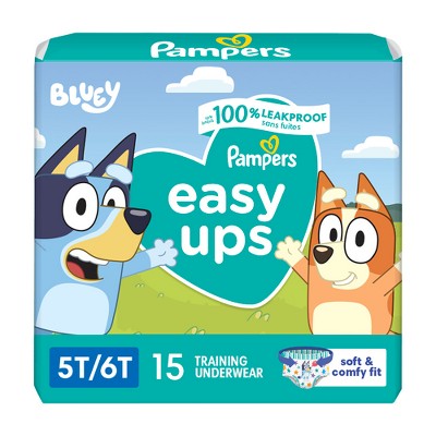 Pampers Easy Ups Bluey Training Underwear - Size 5T6T - 15ct