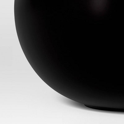 Ceramic Round Decorative Vase Black - Room Essentials