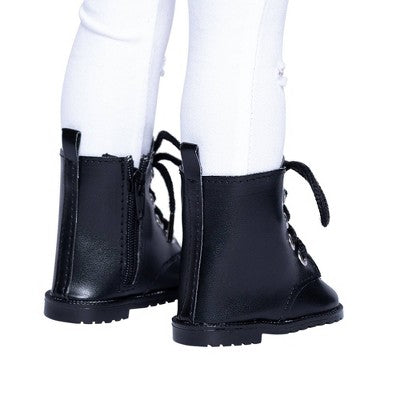 I'M A GIRLY Black Rock Rebel Boots - Fits I'M A GIRLY 18" Fashion Doll