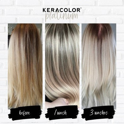 Keracolor Color + Clenditioner Temporary Hair Color - Platinum - 12 fl oz