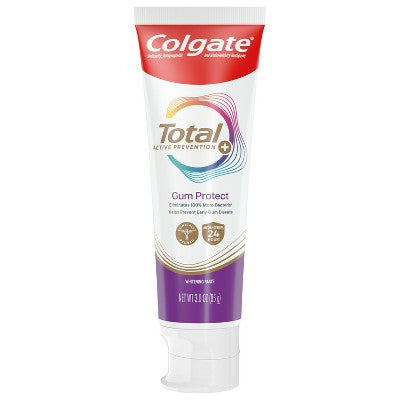 Colgate Total Active Prevention Gum Protect Whitening Toothpaste - Mint - 3.0oz
