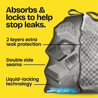 Glad ForceFlex MaxStrength Drawstring LeakGuard Trash Bags - Fresh Air - 13 Gallon - 45ct